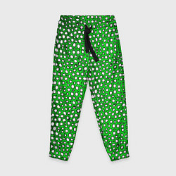 Детские брюки Белые пузырьки на зелёном фоне