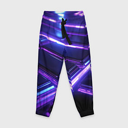 Детские брюки Фиолетовые неоновые плиты