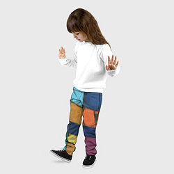 Брюки детские Эклектика клее, цвет: 3D-принт — фото 2