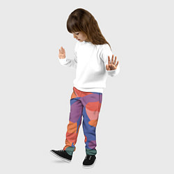 Брюки детские Цветные кляксы, цвет: 3D-принт — фото 2