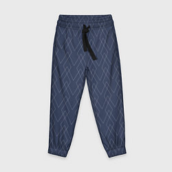 Детские брюки Серо-синий геометричные линии