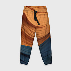 Детские брюки Оранжевая и синяя абстракция