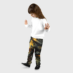 Брюки детские Релистичный камуфляж, цвет: 3D-принт — фото 2