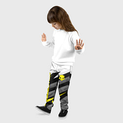 Брюки детские Helldivers 2 - yellow uniform, цвет: 3D-принт — фото 2