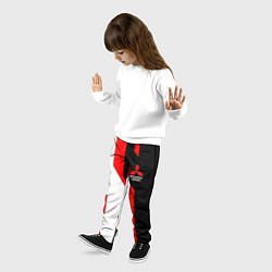 Брюки детские Mitsubishi red uniform, цвет: 3D-принт — фото 2