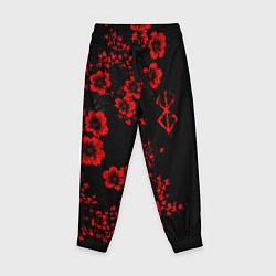 Детские брюки Клеймо жертвы из аниме Берсерк - красные цветы
