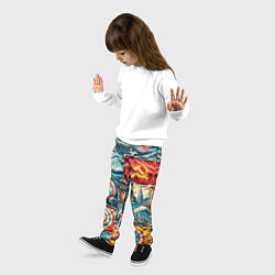 Брюки детские Пэчворк джинсы в СССР, цвет: 3D-принт — фото 2