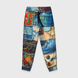 Детские брюки Vanguard denim patchwork - ai art