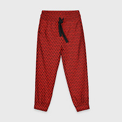 Детские брюки Красно-чёрный имитация сетки