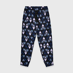Детские брюки Чёрно-синий паттерн треугольники