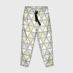 Детские брюки Паттерн геометрия светлый жёлто-серый
