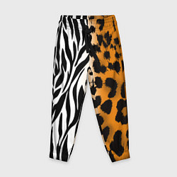 Детские брюки Леопардовые пятна с полосками зебры
