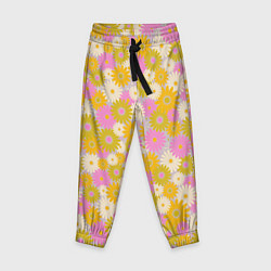 Детские брюки Разноцветный цветочный паттерн