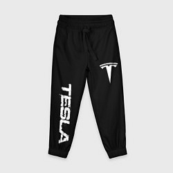 Детские брюки Tesla logo white