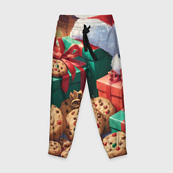 Брюки детские Рождественские подарки, цвет: 3D-принт