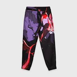 Брюки детские Красный разлом в камне, цвет: 3D-принт