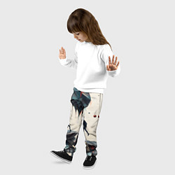 Брюки детские Сюрреалистичные люди и камни, цвет: 3D-принт — фото 2