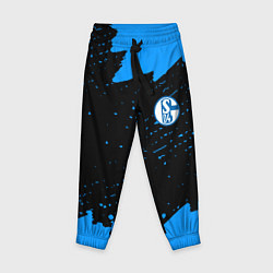 Брюки детские Schalke 04 fc blue color, цвет: 3D-принт