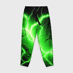 Брюки детские Color green black, цвет: 3D-принт