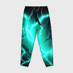 Детские брюки Color light blue black