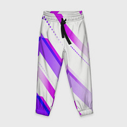 Брюки детские Color white pink, цвет: 3D-принт