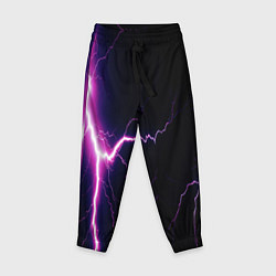 Брюки детские Lightning purple, цвет: 3D-принт