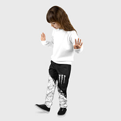 Брюки детские Monster energy geometry splash, цвет: 3D-принт — фото 2