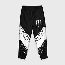 Брюки детские Monster energy белые полосы, цвет: 3D-принт