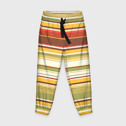 Брюки детские Горизонтальные полосы, цвет: 3D-принт