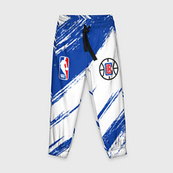 Брюки детские Клипперс - синяя краска, цвет: 3D-принт