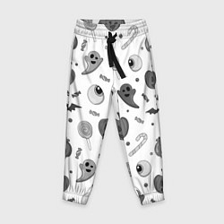 Брюки детские Halloween grey and white, цвет: 3D-принт