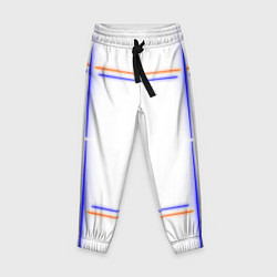 Брюки детские Neon white orange light blue, цвет: 3D-принт