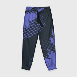 Детские брюки Абстрактная текстура в синем