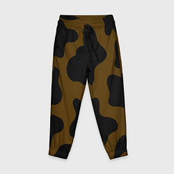 Брюки детские Коричневая коровья расцветка, цвет: 3D-принт