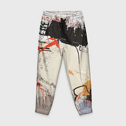 Брюки детские Современное искусство - размалёваная красками стен, цвет: 3D-принт