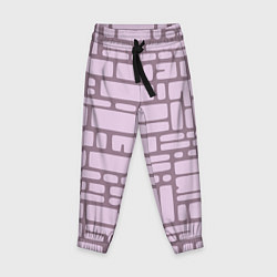 Брюки детские Кирпичная кладка, цвет: 3D-принт
