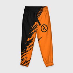 Детские брюки Half Life - black and orange
