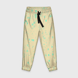 Брюки детские Color beige turquoise, цвет: 3D-принт