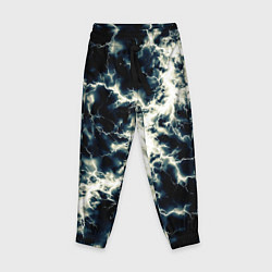 Брюки детские Чёрно-синий разряд абстракция, цвет: 3D-принт