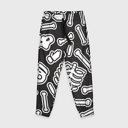 Брюки детские Черепки и костяшки, цвет: 3D-принт