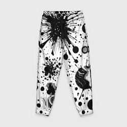 Детские брюки Паттерн из абстрактных клякс - нейроарт