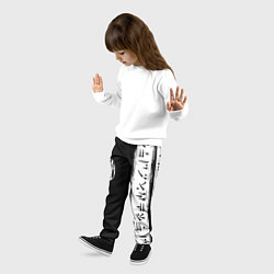 Брюки детские Ювентус символы гейм, цвет: 3D-принт — фото 2