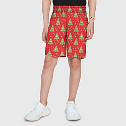 Шорты детские Новый год от newartfox, цвет: 3D-принт — фото 2