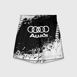 Шорты детские Audi: Black Spray, цвет: 3D-принт