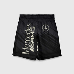 Шорты детские Mercedes AMG: Black Edition, цвет: 3D-принт