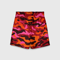 Детские шорты CAMOUFLAGE RED