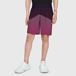 Шорты детские Неоновая дорога, цвет: 3D-принт — фото 2