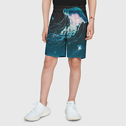 Шорты детские Рисунок медуза, цвет: 3D-принт — фото 2
