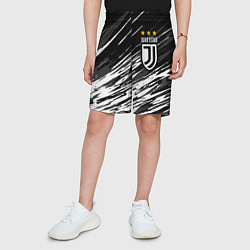 Шорты детские JUVENTUS ЮВЕНТУС БРЫЗГИ, цвет: 3D-принт — фото 2