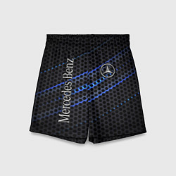 Шорты детские MERCEDES LOGO NEON, цвет: 3D-принт